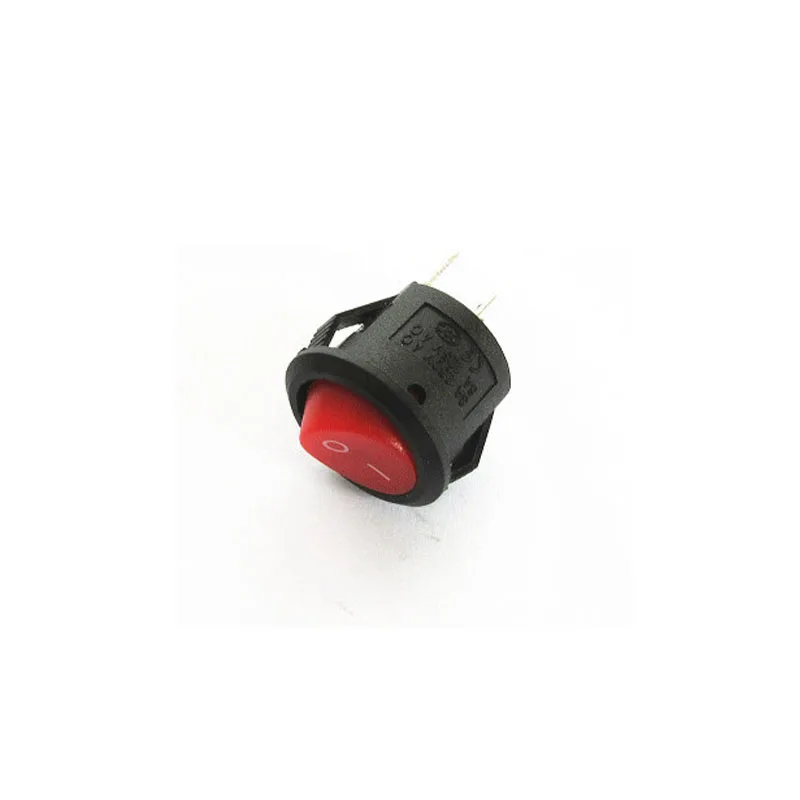 HOT NEW Small power switch general purpose ship type switch with light hole circular 15mm Band2 2PIN