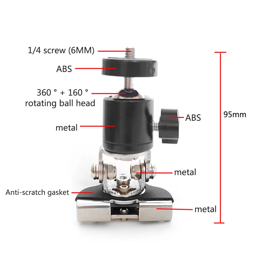 TUYU الفولاذ المقاوم للصدأ السيارات السيارات هود العمل قوس ل Gopro ماكس hero8765 إنستا 360 واحد X/R يي DJI OSMO حامل تثبيت للسيارات اكسسوارات