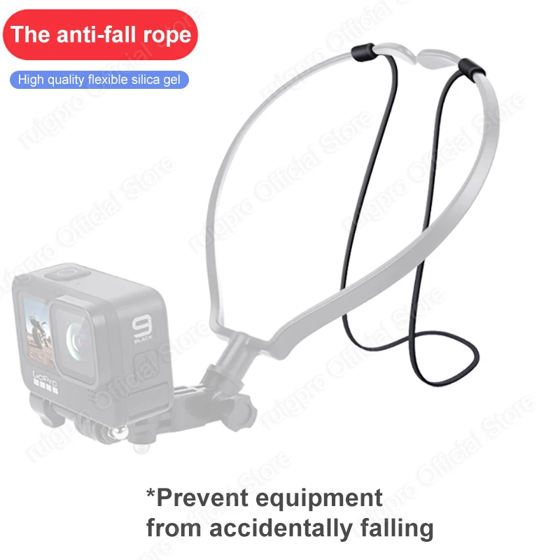 الرقبة عقد جبل الحبل حزام ل GoPro بطل 10 9 8 7 6 5 4 3 + oomo عمل الرياضة كاميرا الهاتف المحمول آيفون 12 اكسسوارات