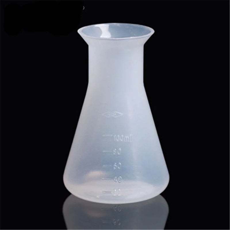 Erlenmeyer flask for Chemistry Laboratory Plastic Transparent - 100ml