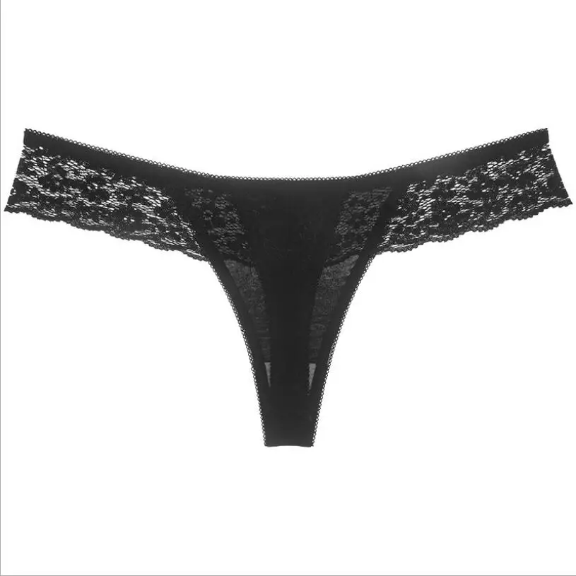 

Lace Women Thong Underwear Cotton Fashion Sexy Transparent Panties String Female Briefs LingerieErotique Tangas Mujer S1325