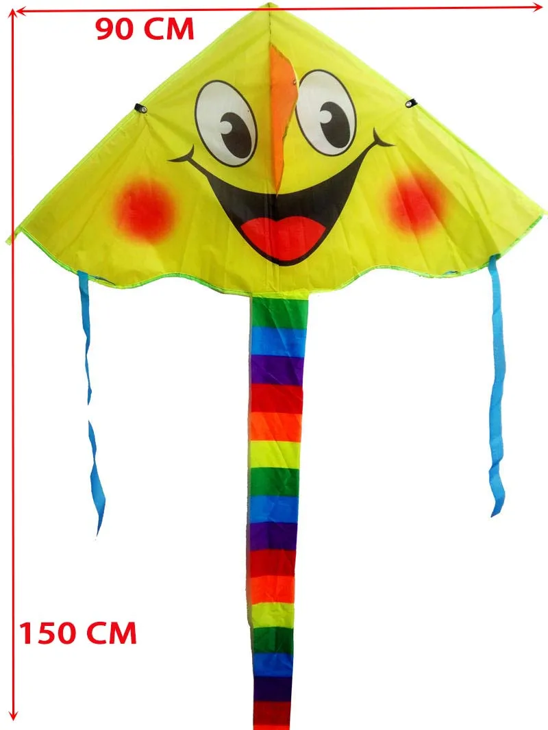 New Design High Quality Smiling Face Stunt Kite  Cartoon Kites For Kids best toys weifang kites