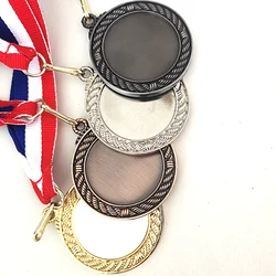 Blank  Medals Gold Color Medal and Silver Color Medal and Branze Color Medal print for free on the blank