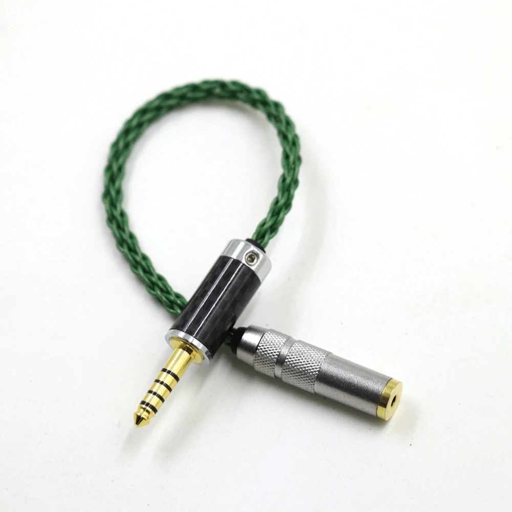 TOP-HiFi OCC Đơn Tinh Thể Đồng 4.4Mm Đến 2.5Mm TRRS Nữ Tai Nghe Kết Nối Adapter Cáp