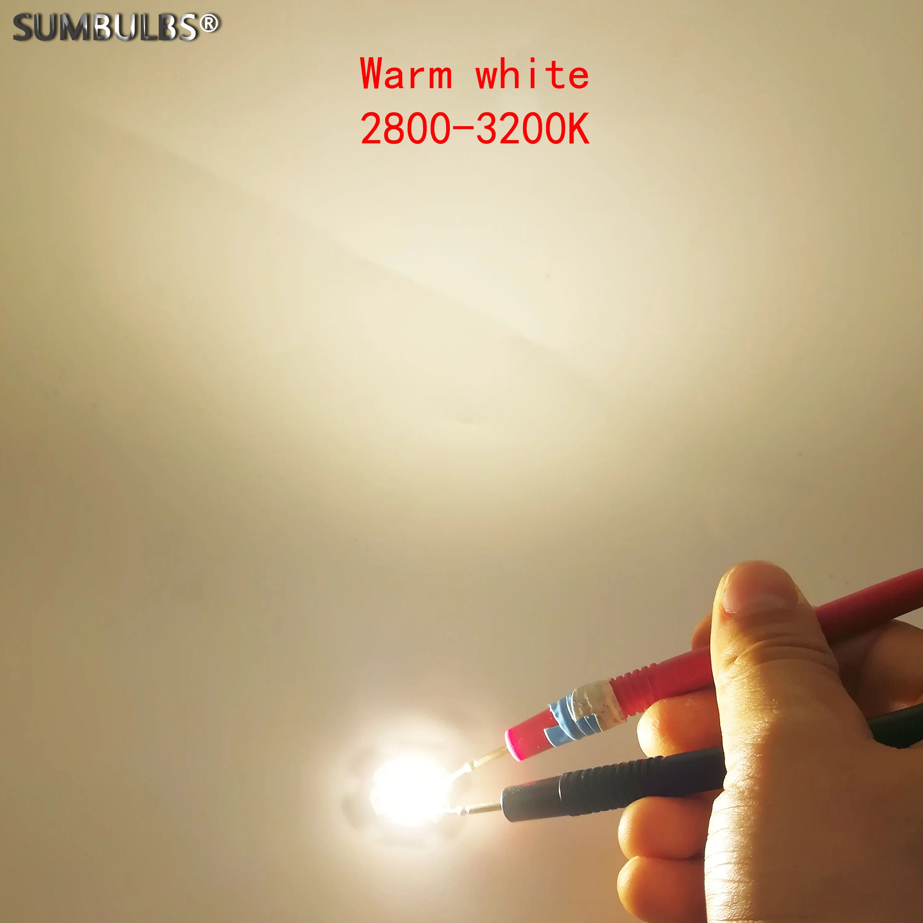 Imagem -04 - Sumbulbs 2820 3w 9v 300ma Round Cob Led Fonte de Luz 28 Milímetros Circular Quente Natural Branco Frio Led para Spotlight 10 Peças Lote