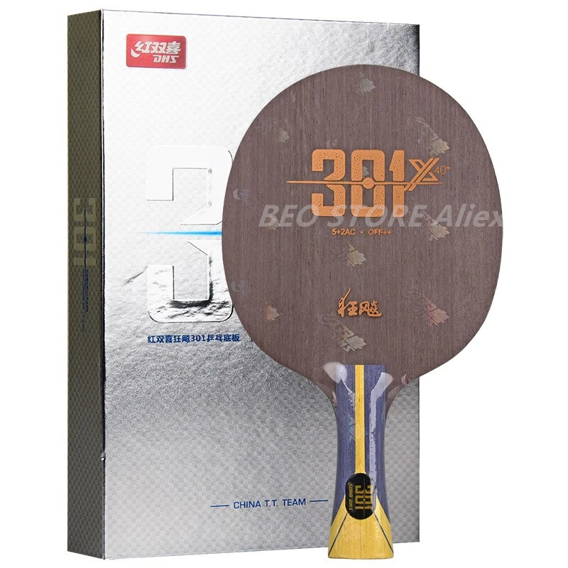 DHS Hurricane 301 (H301X) 301X Table Tennis Blade Core +0.5mm Arylate Carbon ALC Racket Ping Pong Bat Paddle