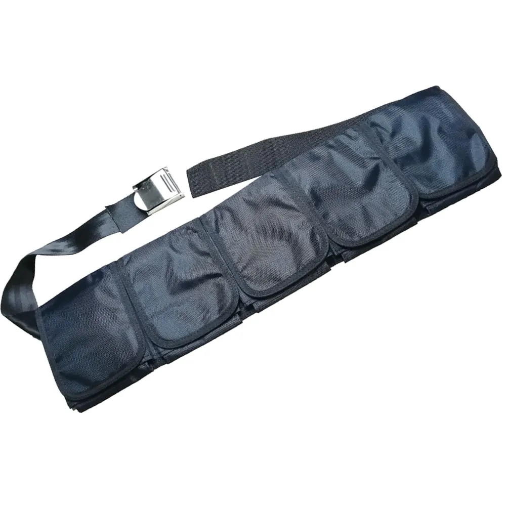 Cinturón de peso ajustable para hombre y mujer, equipo de esnórquel para bucear, con bolsa de 3 y 5 bolsillos