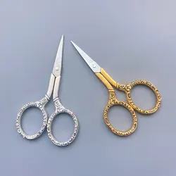 1Pcs European Retro Scissor handicraft Embroidery Fabric Cross stitch Classic Vintage Antique Craft Sewing Tailor Scissor Sewing