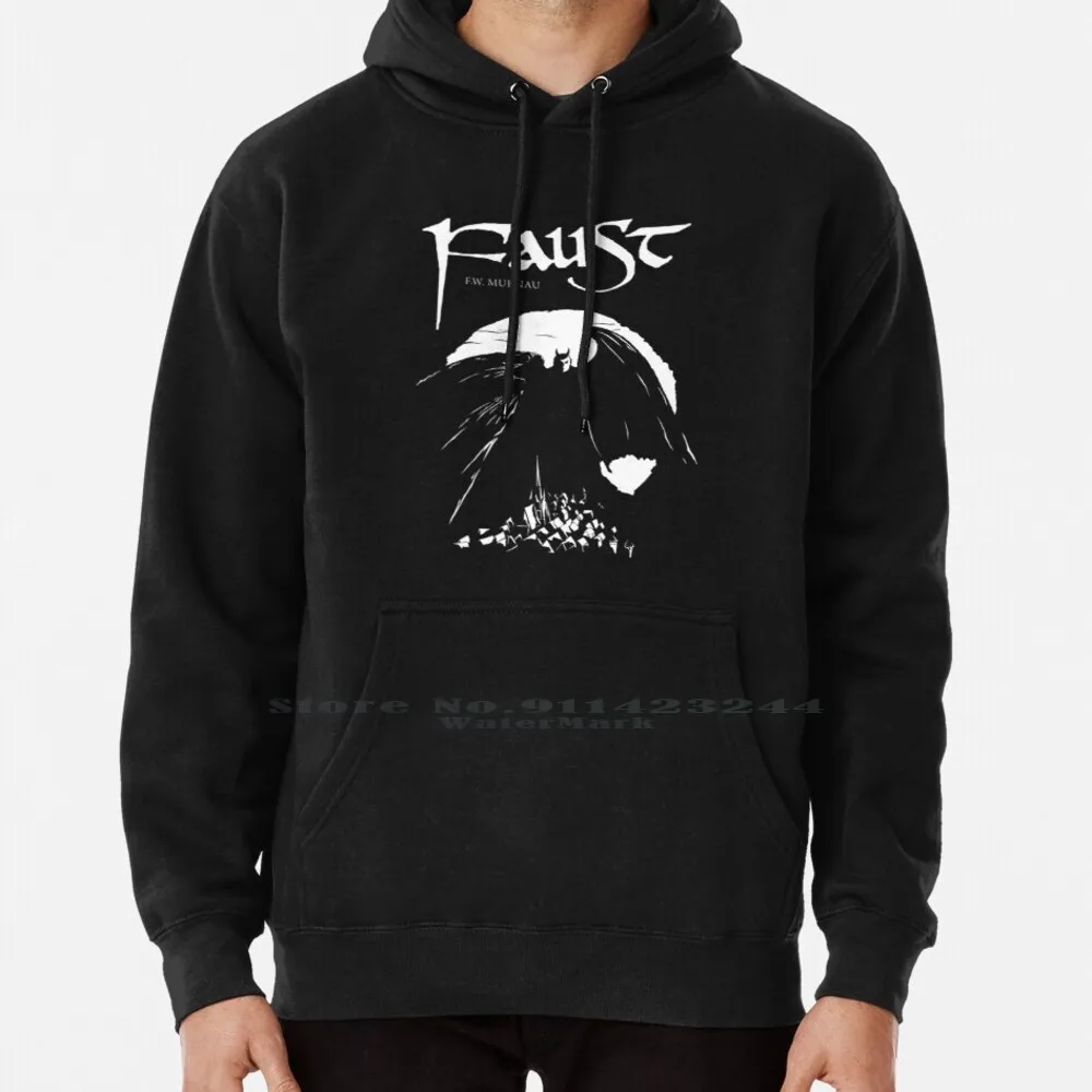 Faust-F. W. Murnau Hoodie Sweater 6xl Cotton Eine Deutsche Volkssage Film Cinema German Expressionism Horror Black And White