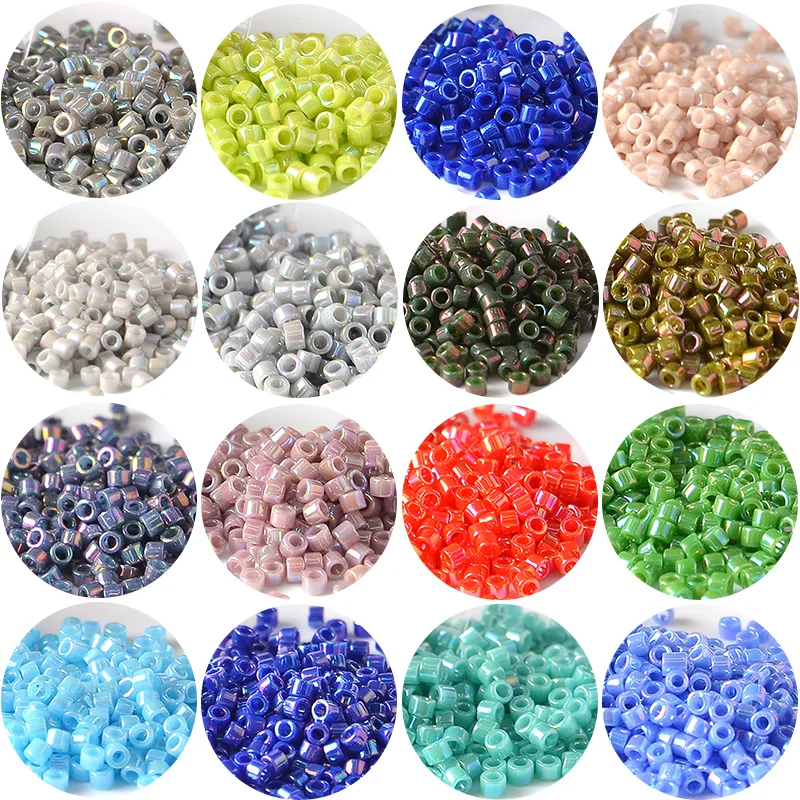 1,6mm 10g Japanes Miyuki Delica Perlen Glanz Regenbogen Farbe Seed Perlen Charme Für Schmuck Machen Halskette Armband Diy zubehör – Detail 1