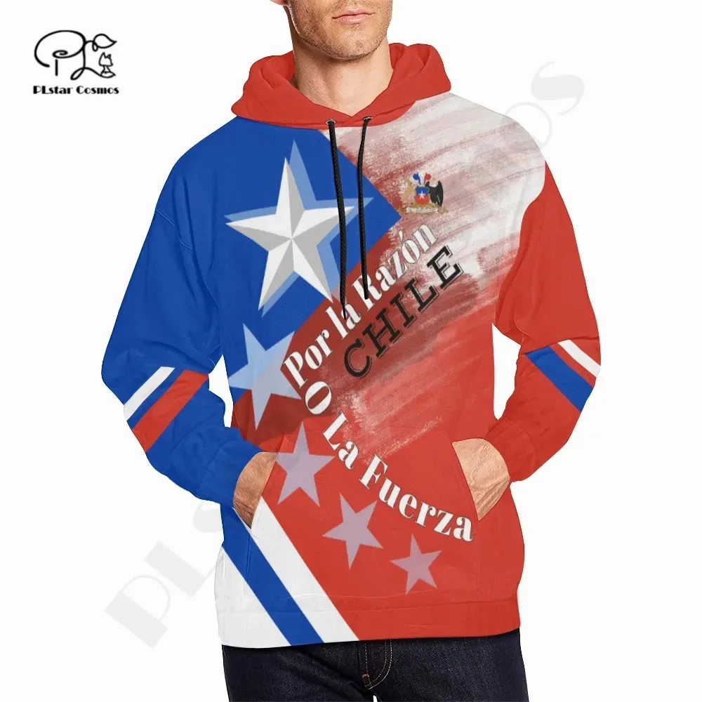 

PLstar Cosmos 3DPrint Newest Sport Chile Country Flag Unique Men/Women Cozy Hrajuku Casual Streetwear Hoodie/Zip/Sweatshirt 3