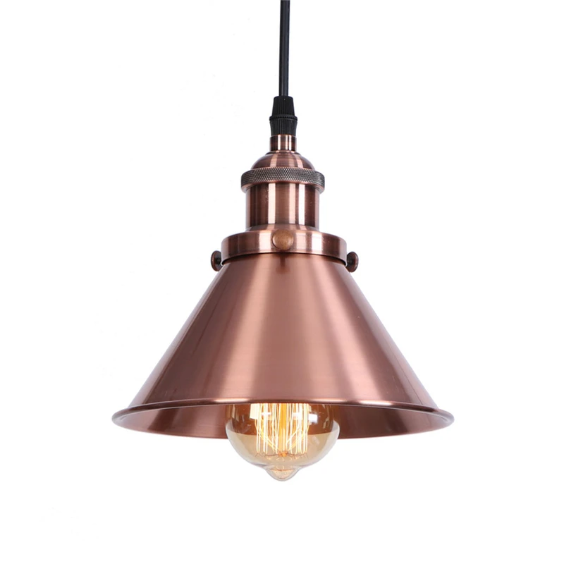 

Rose Gold Iron Pendant Lamp 100cm E27 LED Bulb Hanging Lamp Vintage Loft Pendant Light For Living Room Luminaire Suspension