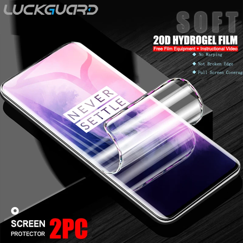 Original Full Cover Hydrogel Film For Oneplus 5 6 5T 6T 7 7T 8T 9 Pro no Glass Screen Protector For One Plus 7 8 Protective Film