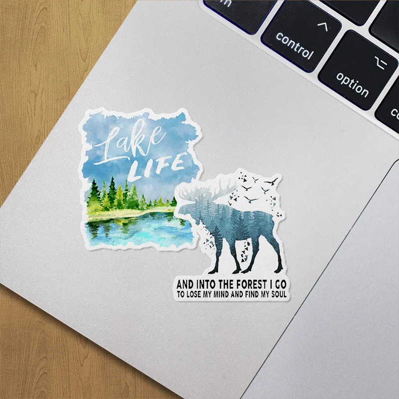 Bộ 50 Rừng Dán Decal Chống Thấm Nước Laptop Xe Máy Hành Lý Ván Trượt Tuyết Tủ Lạnh Điện Thoại Dán Xe Hơi