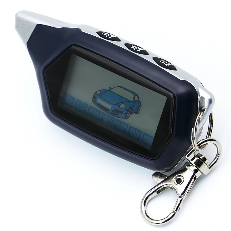 EZ-THREE EX-8  keychain for Jaguar EZ-THREE For KGB EX-8  lcd remote Anti-theft two way car alarm system Remote Control