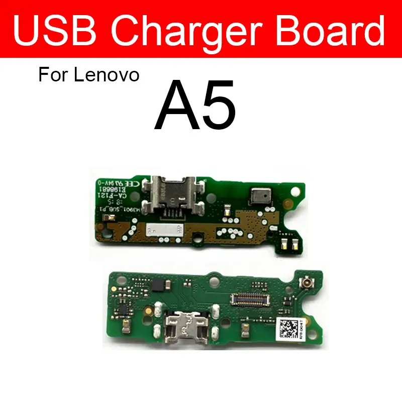 

USB Charging Port Board For Lenovo A5 L18021 L18011 Charger Dock Connector Plug Flex Ribbon Cable Replacement Repair Parts