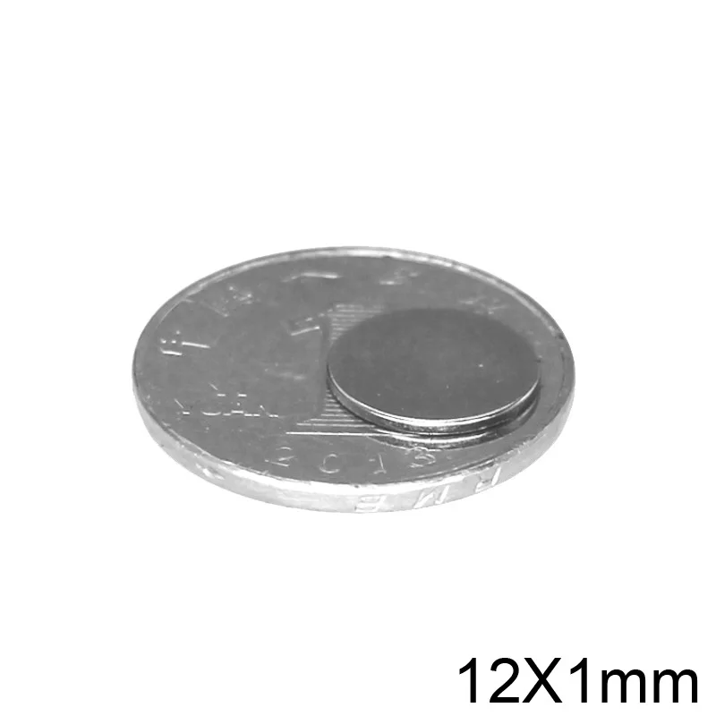 20~500pcs 12x1 Thin Circular Powerful Magnets 12mmx1mm Neodymium Disc Magnet 12x1mm Permanent NdFeB Magnets 12*1  small magnet