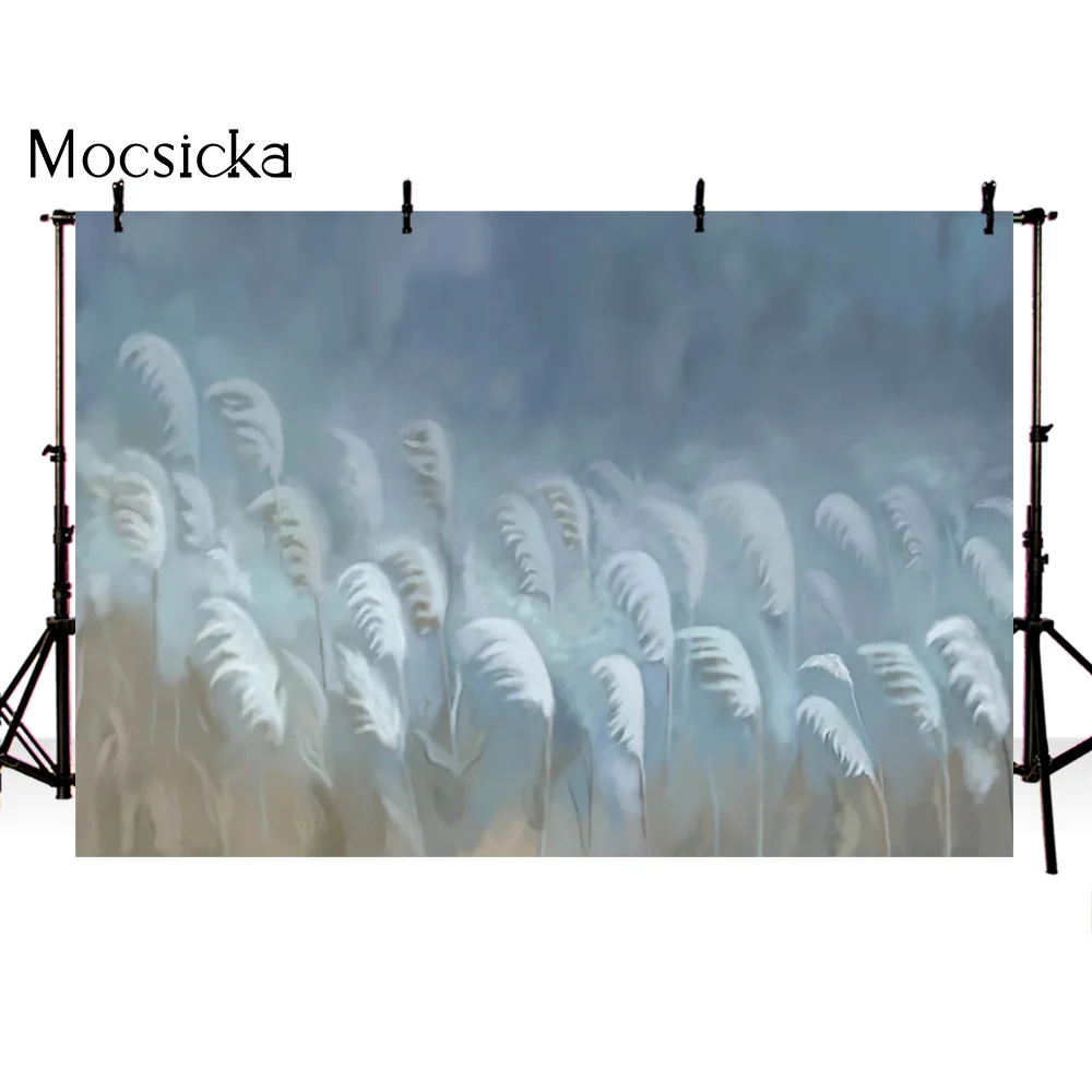 Mocsicka Farm Reed Photography Backdrop Country Field Newborn Birthday Party Oil Paint Decoration Background Photo Studio Props