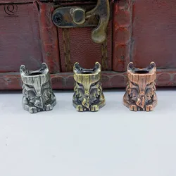 Brass Egyptian Patron Saint Foxes Knife Pendants EDC Outdoor Products DIY Paracord Beads Copper Umbrella Rope Hangings Keyrings