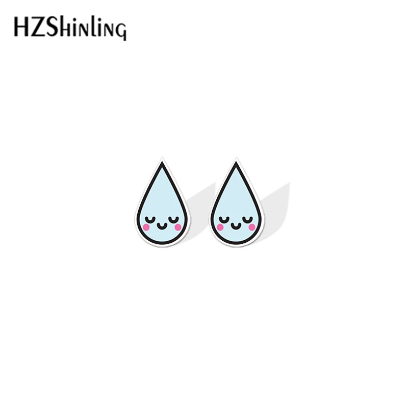 2019 New Smile Star Cloud Umbrella Acrylic Earring Weather Resin Earring Epoxy Earrings