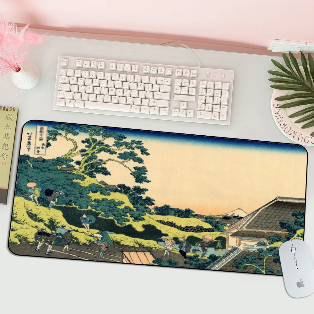 

MRGLZY Best Seller Large Mouse Pad Computer Pad Keyboard Rest Gaming Accessories 400X900MM Japanese Ukiyo-e Cute Mouse Pad