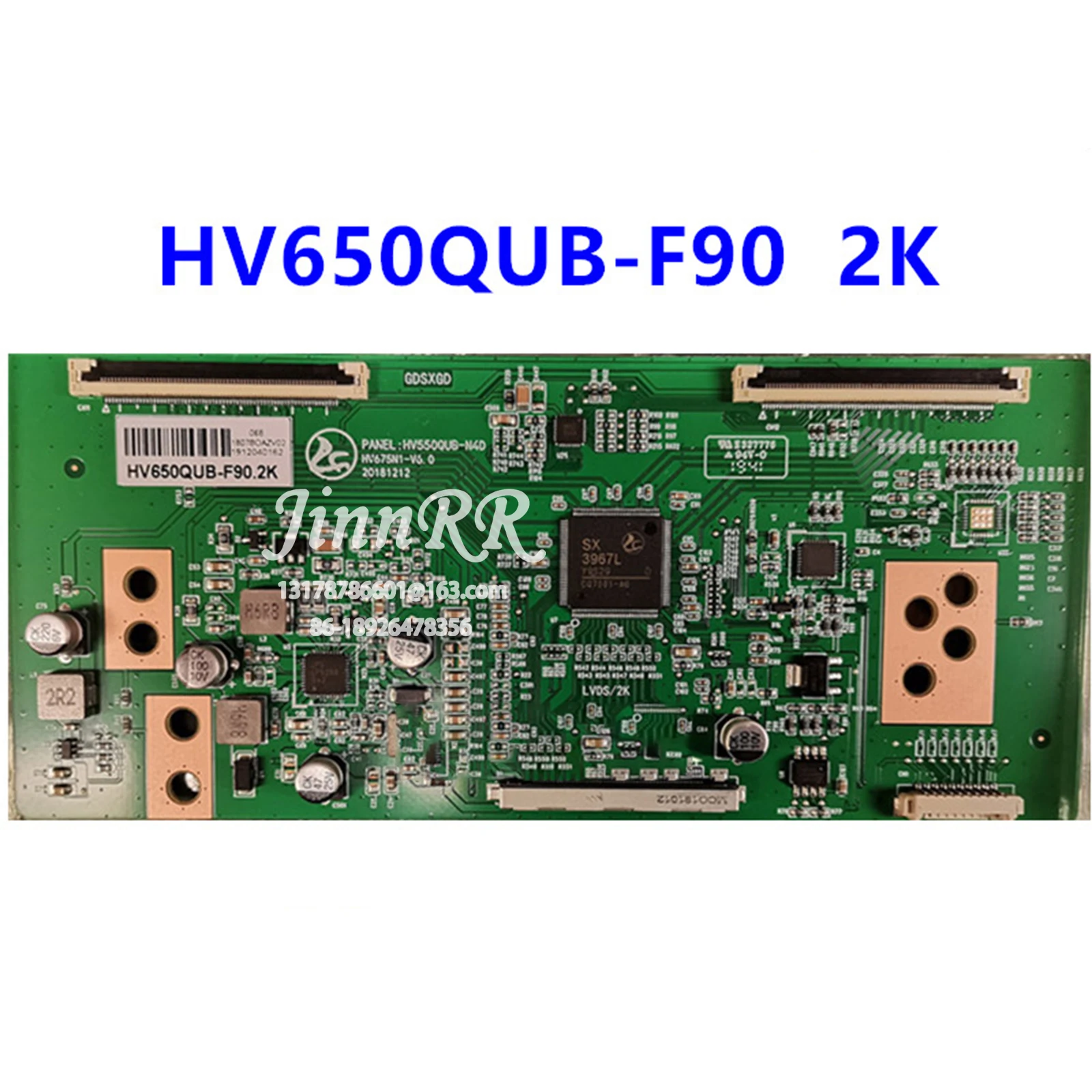 HV650QUB-F90 2K New upgrade ForHV550QUB-N4D Logic board Strict test quality assurance HV650QUB-F90 2K