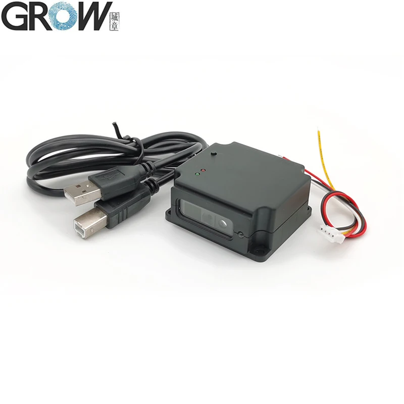 GROW GM75 DC5V USB UART Qr Code Bar Code Fast Speed Global Exposure Barcode Scanner Module Reader For Express Box Hospital