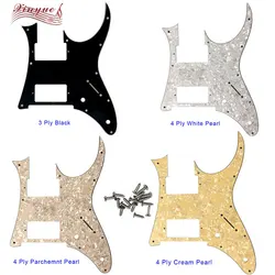 Xinyue Guitar Parts For 10 Hole Screws MIJ Ibanez RG350DX Guitar Pickguard Humbucker HH Pickup Scratch Plate,Many Colors