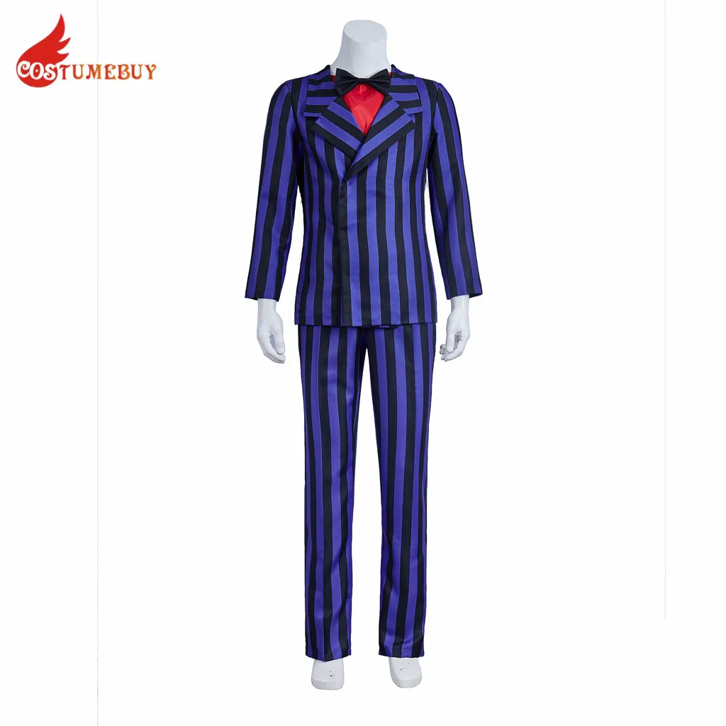 Костюм для косплея «Аддамс» Гомез, семейный костюм Аддамс в синюю полоску, костюм для Хэллоуина, карнавала вечерние, Униформа, Новинка