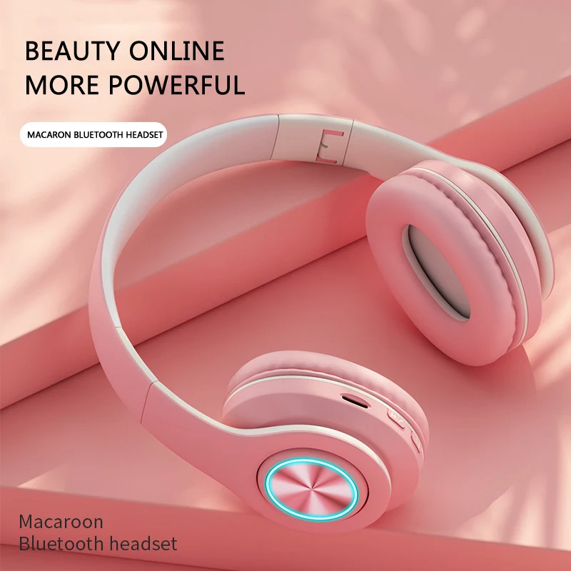 Bluetooth Headphones, Wireless Bluetooth Headphones Over Ear with Microphone, Volume Control Foldable Headset