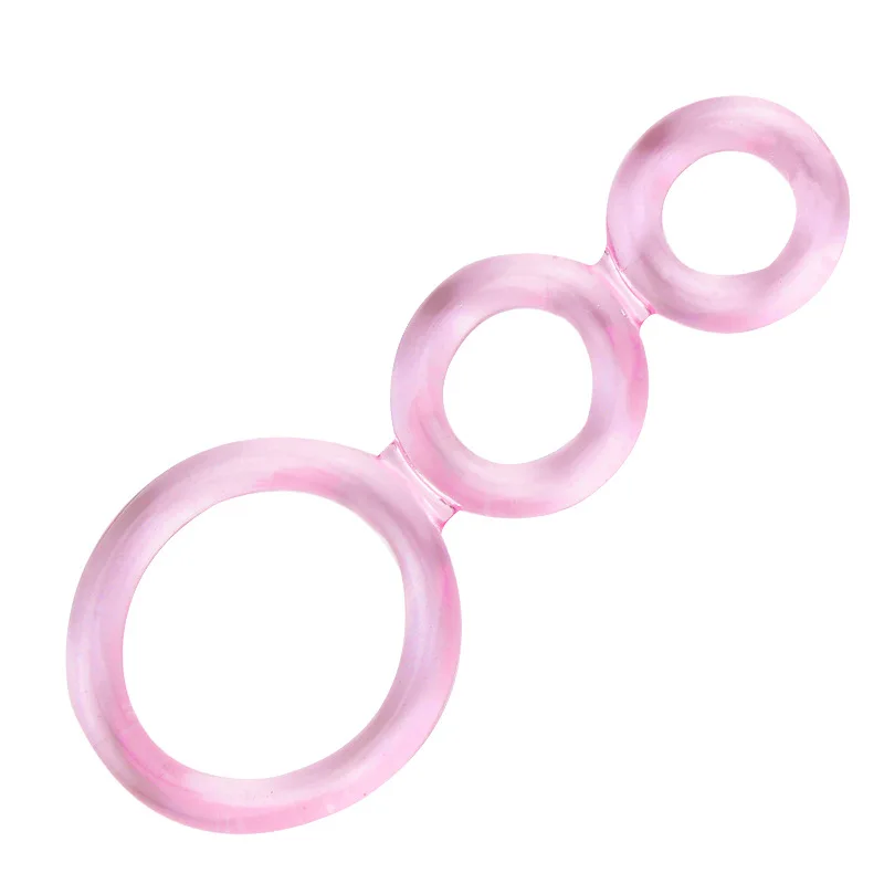 Triple Lock Cock Rings Sex Delay Ejaculation Silicone Penis Ring High Elasticity Penis Sleeve Ring Sex Toys for Men Dropshipping