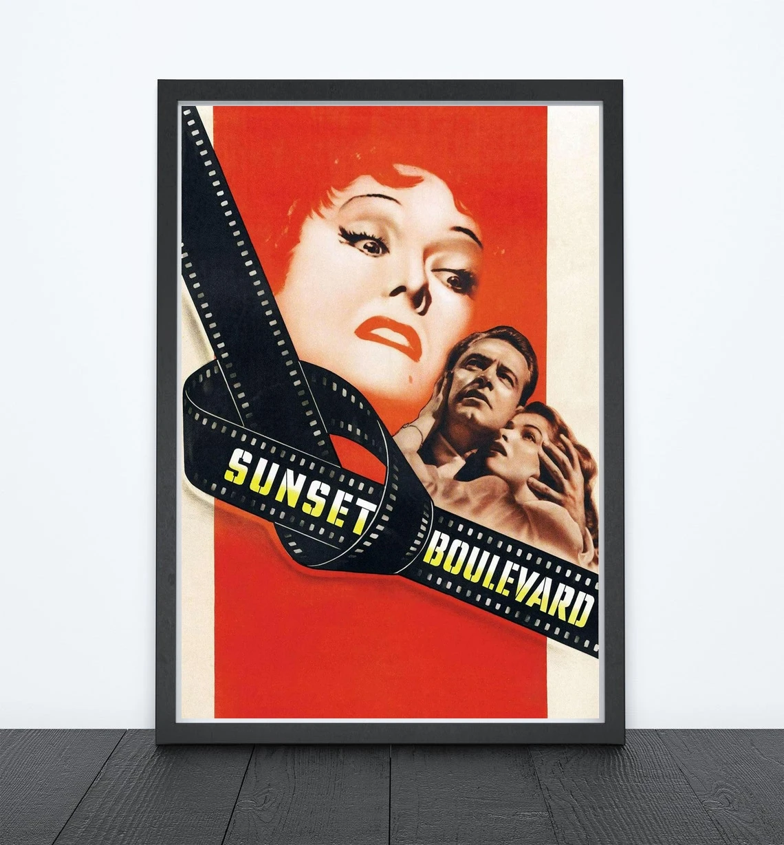 Sunset Boulevard (1950) Poster American Film Noir SUNSET BLVD Wall Decor Los Angeles Art Gift