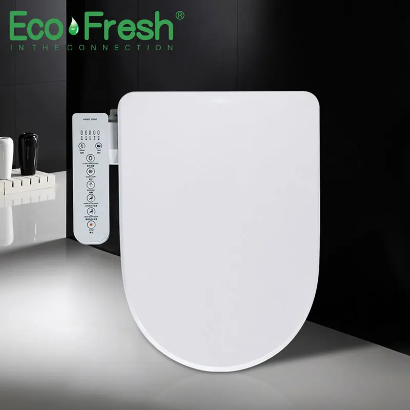 

Ecofresh Smart toilet seat U-shape Electric Bidet Sanitary ware bathroom UV antibacterial automatic wash heated toilet seat