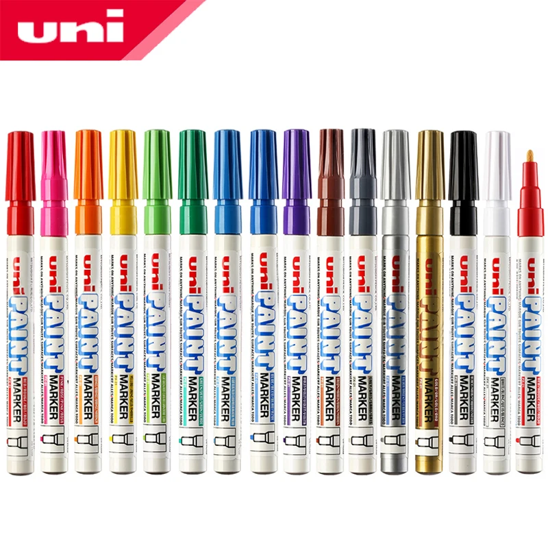 1Pcs Japan Uni Verf Pen PX-21 Fijne Hoofd Bruiloft Handtekening Pen Touch Up Pen Graffiti Pen In Het Woord permanent Marker
