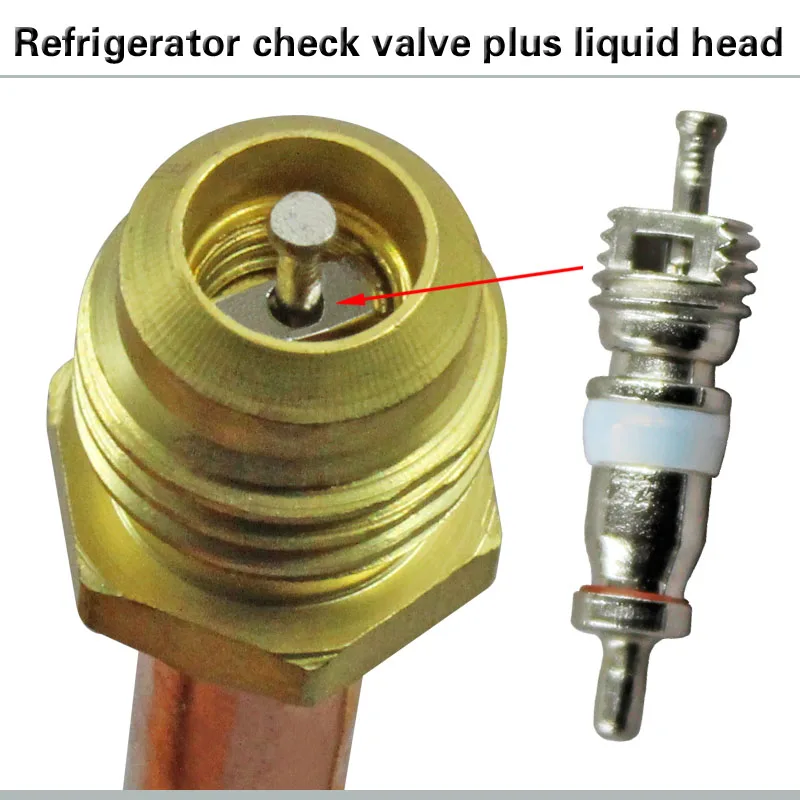 1pcs  refrigerator check valve refueling head 62mm quick connector/refrigerant filling valve refrigeration accessories