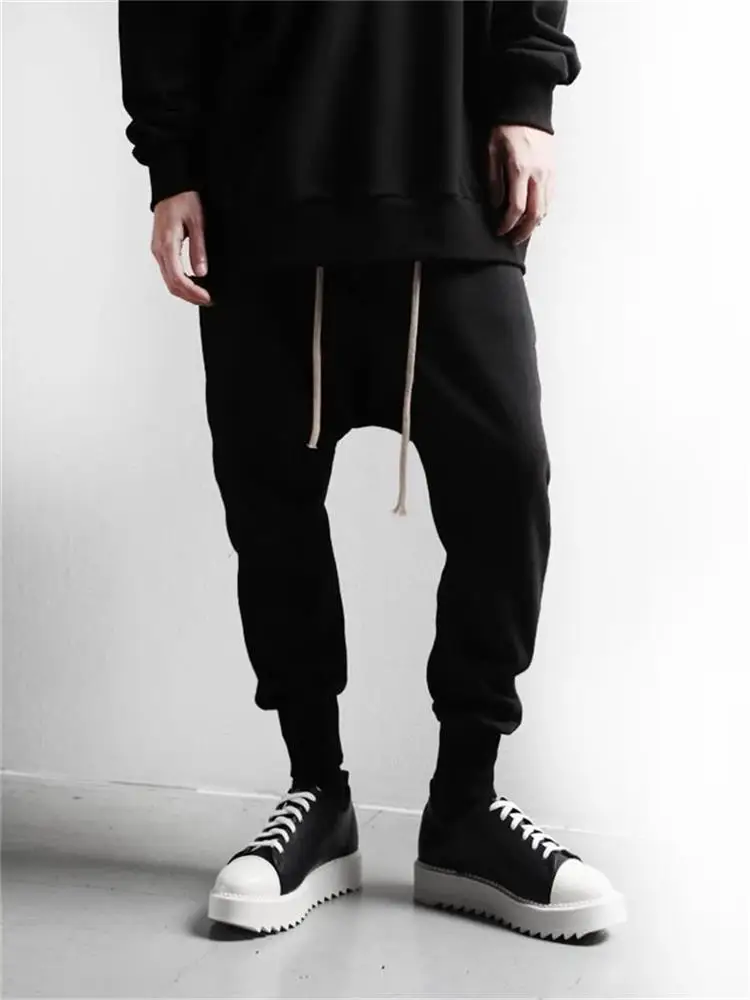 Men's Sports Pants Fall Pants Spring And Autumn New Korean Style Personality Hanging Crotch Leisure Loose Pants