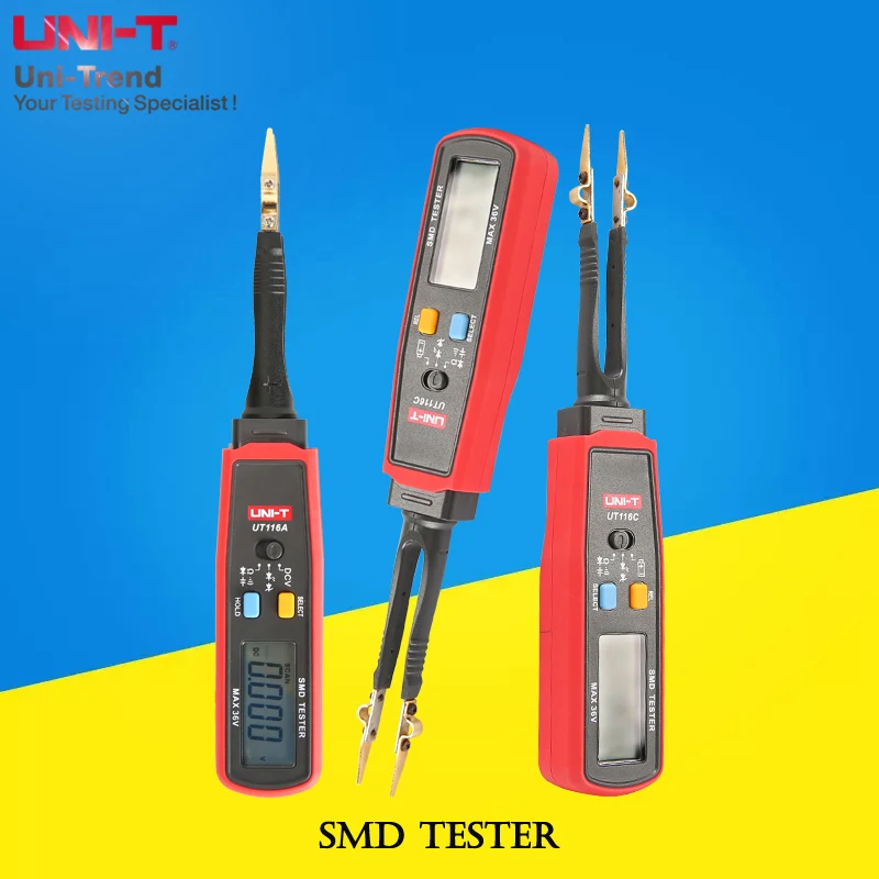 UNI-T UT116C/UT116A SMD Tester; Resistor / Capacitor / Diode (RCD) Parameter Meter / SMD Digital Multimeter