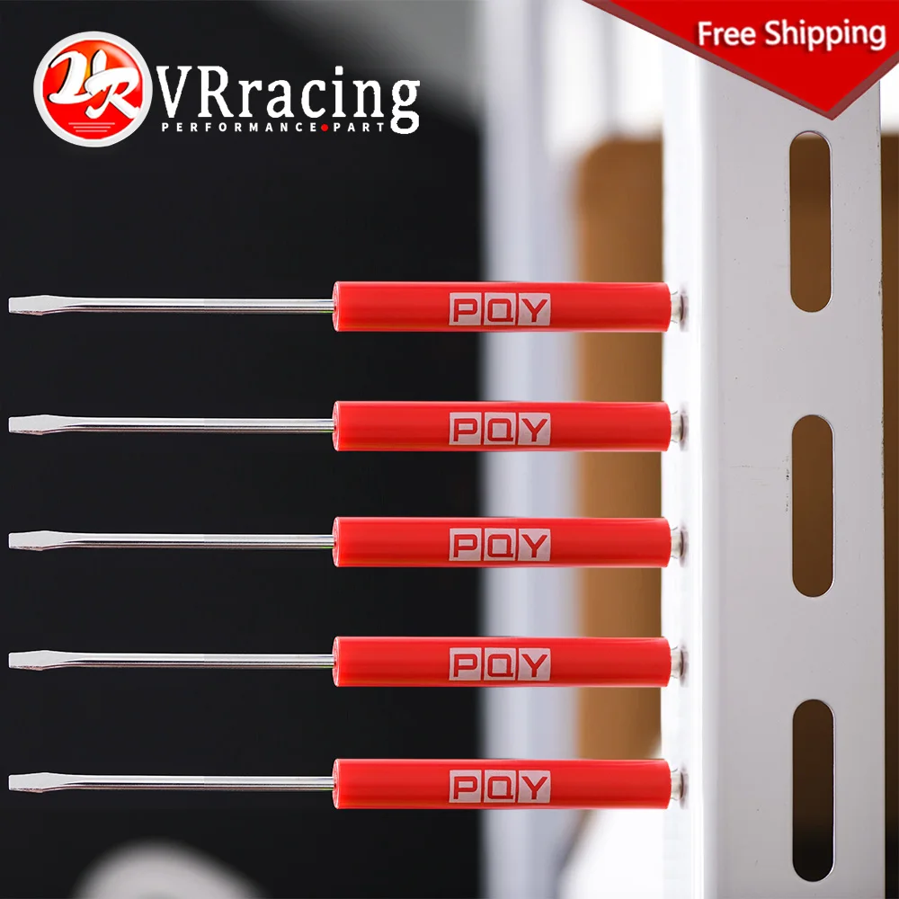 5pcs Mini Tops And Pocket Clips Pocket Screwdriver Strong Magnetic Slotted Flathead Screwdriver Car Repair Remove Tools GJ001-QY