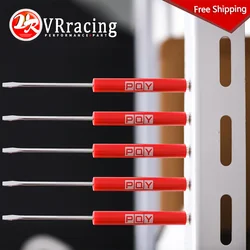 5pcs Mini Tops And Pocket Clips Pocket Screwdriver Strong Magnetic Slotted Flathead Screwdriver Car Repair Remove Tools GJ001-QY