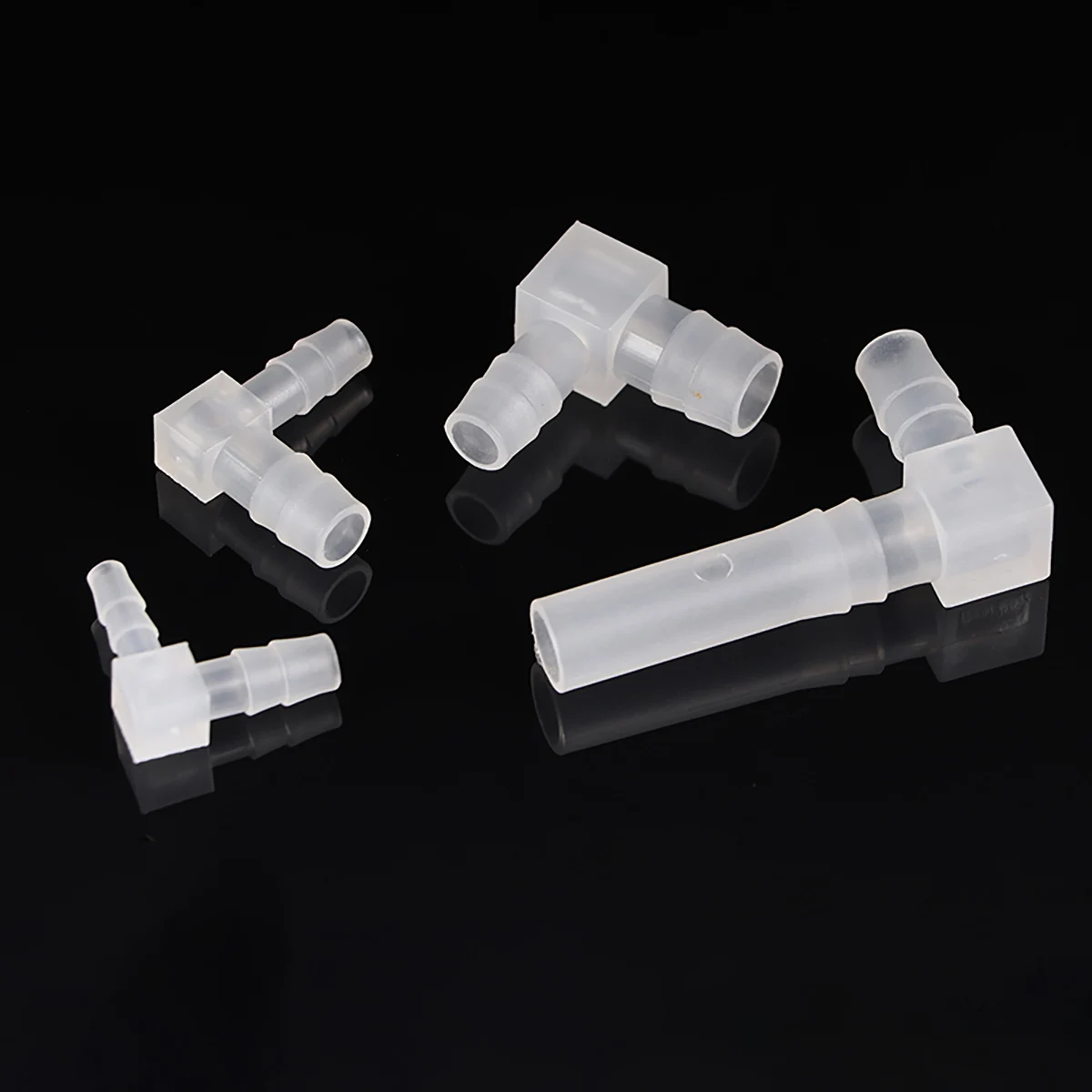 

5pcs 2.4~12mm PP Plastic Reducing Elbow Pagoda Connectors Aquarium Fish Tank Air Pump Hose Joint Garden Irrigation Pipe Fittings