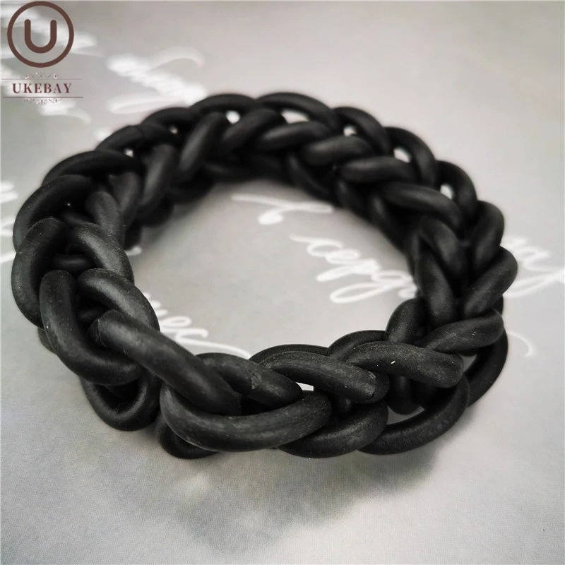 

UKEBAY New Handmade DIY Charm Bangles For Women Indian Jewelry Elasticity Bracelets Love Bangle Goth Party Accessories Jewellery