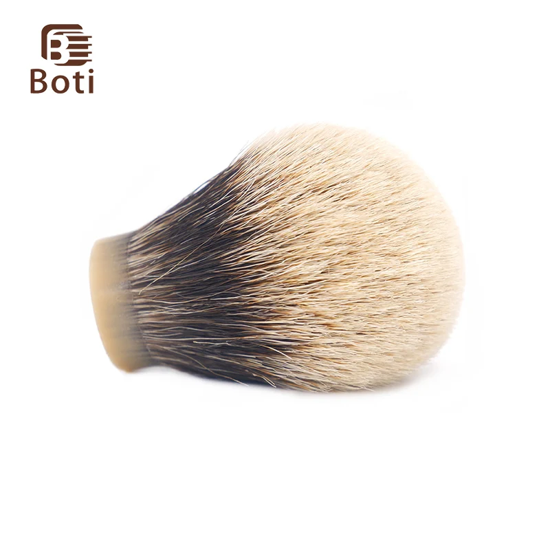 Boti Brush-SHD HOOK Finest Two Band Shaving Brush Knots Gel Tip Bulb Type Men's Beard Shaping Tool Round Chassis