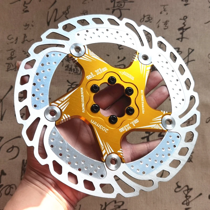 New Bicycle Brake Cooling Disc Floating Ice Rotor For MTB  Road Bike 203mm 180mm 160mm 140mm Cool Down Rotor vs RT99 RT86