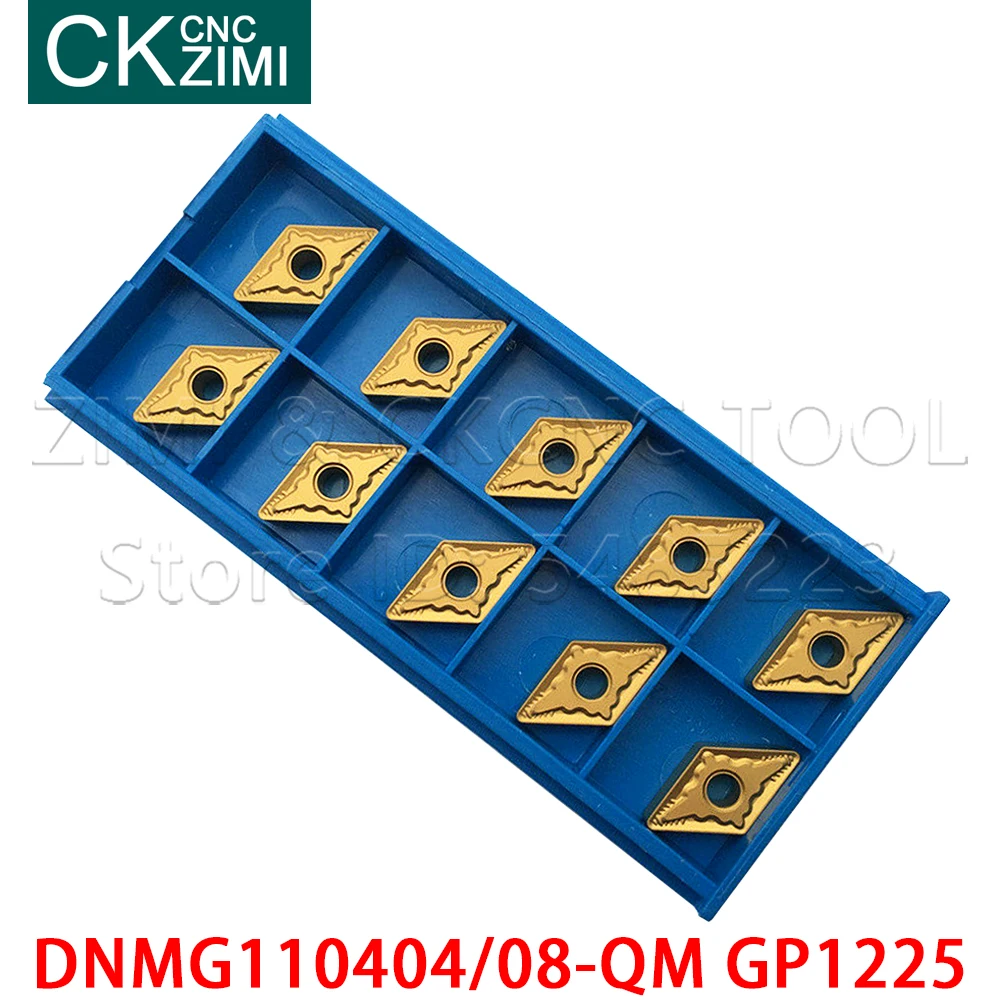 DNMG110404-QM DNMG110408-QM GP1225 Blades Carbide Inserts Durable Cutter Lathe wood Turning Tools DNMG 1104 CNC Insert for steel