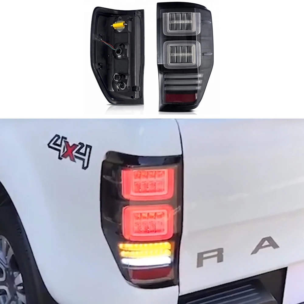 Raptor rear light with moving turn signal for Ranger taillight 2015+ LED Tail lights Tail Lamp modified accessory