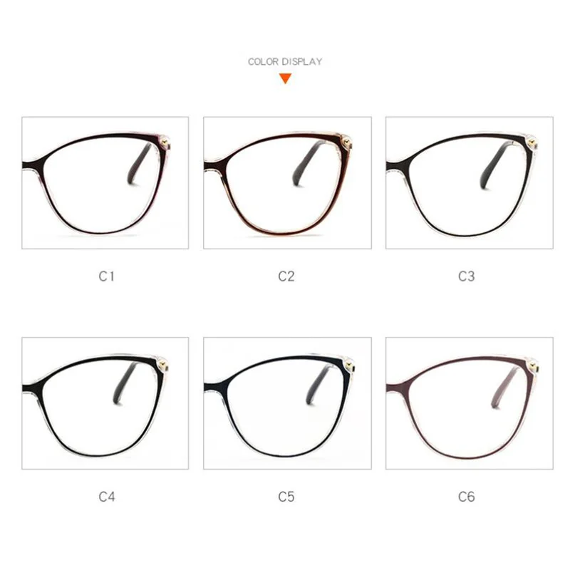 Big Frame Blue Light Blocking Cat Eye Nearsighted Glasses Women Sun Photochromic Gray Prescription Spectacles 0 -0.5 -0.75 To -6