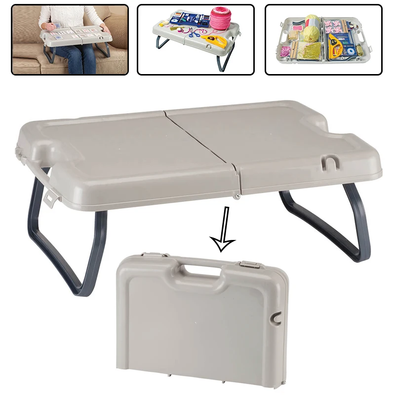 Outdoor Folding Picnic Table Support Portable Foldable Adjustable Folding Table Case For Lap Storage Organizer Case Home Desk