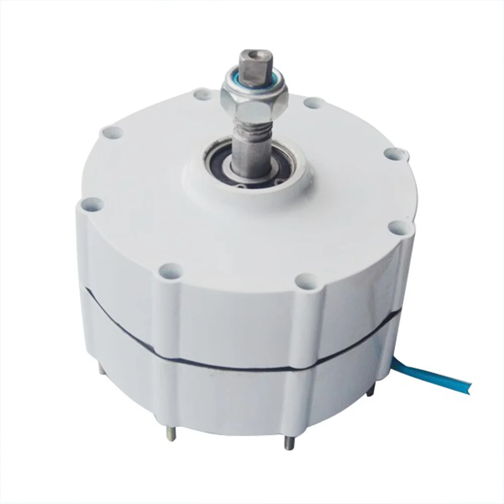 Low Speed 500W 600W 800W 12V 24V 48V  Gearless Permanent Magnet Generator AC Alternators  Use For Wind Turbine  Water Turbine