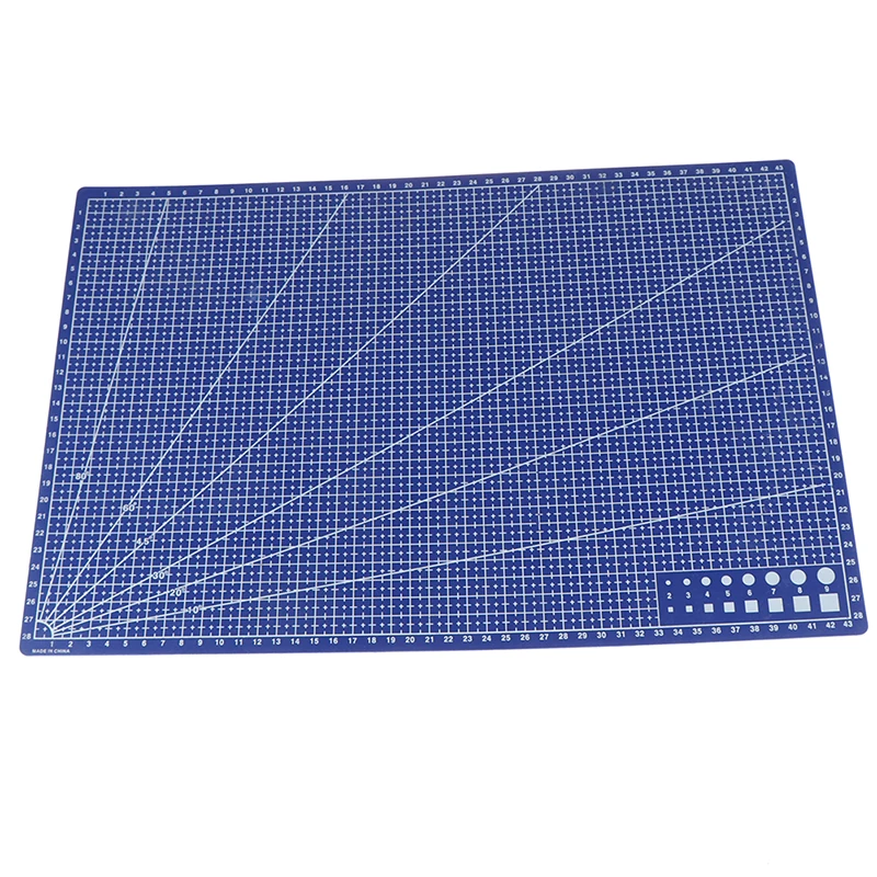 1Pcs A3 PVC Rectangular Grid Line Cutting Mat DIY Tool 45cm x30cm