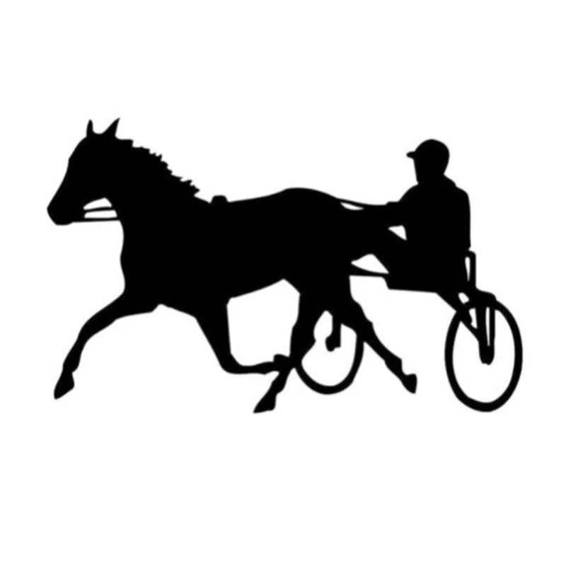 

Carriage Coachman Decal fairy tale Vinyl Car Stickers Waterproof Black White AL513